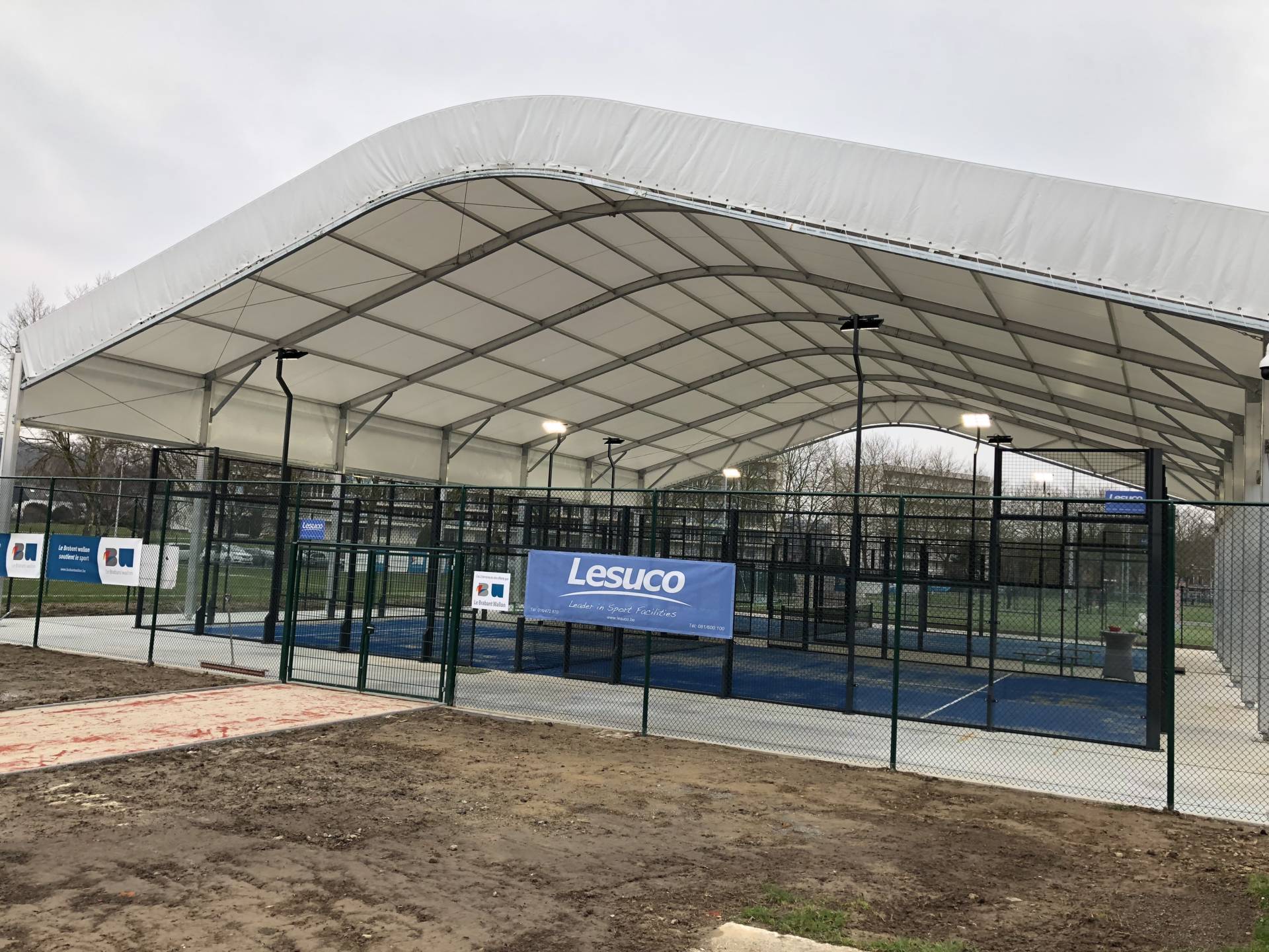 Construction Padel couvert wavr